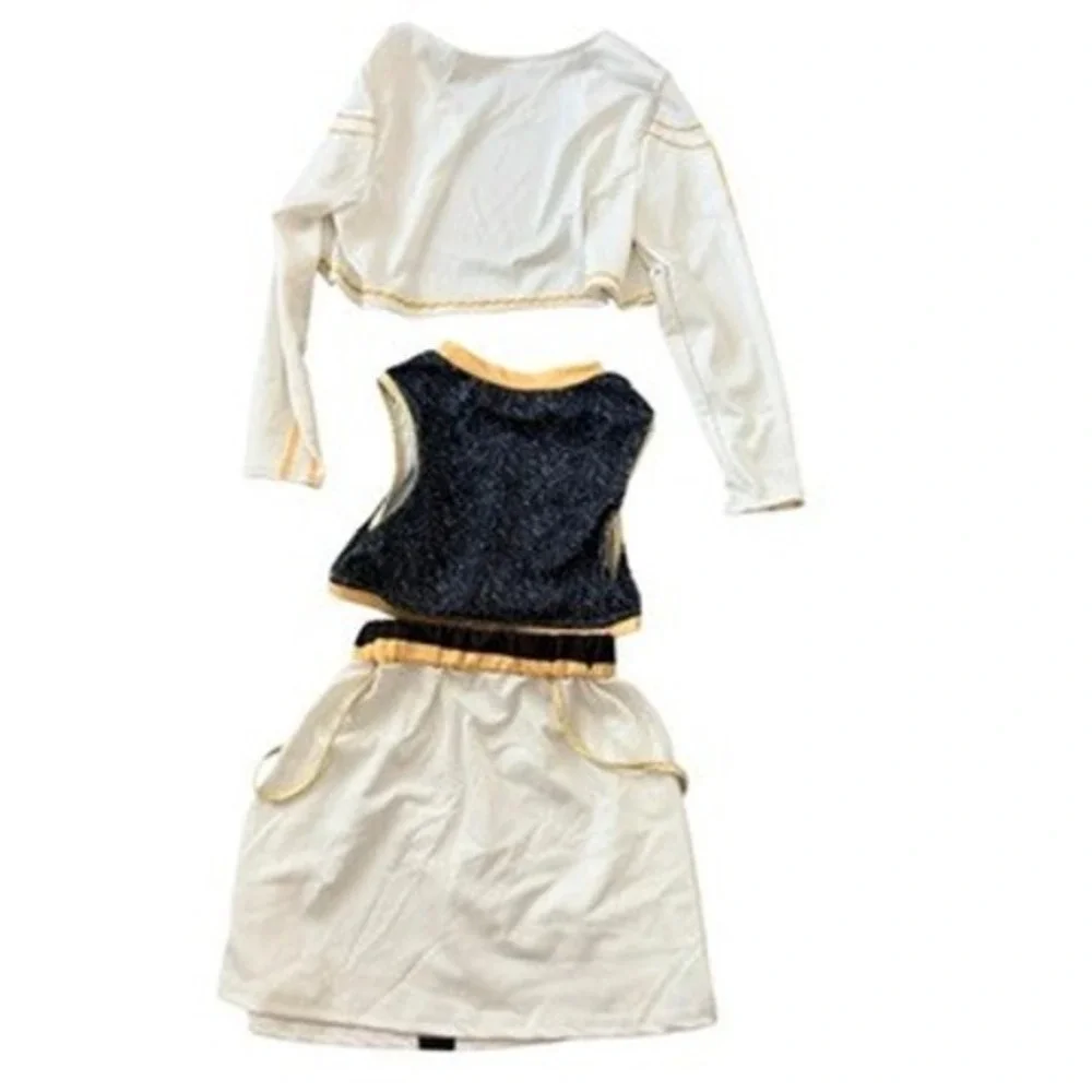Kpop Demon Hunter 3pc Performance Costume White Gold Black Kids 3T